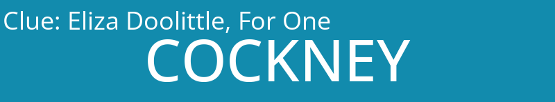 Eliza Doolittle, For One