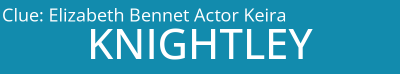 Elizabeth Bennet Actor Keira