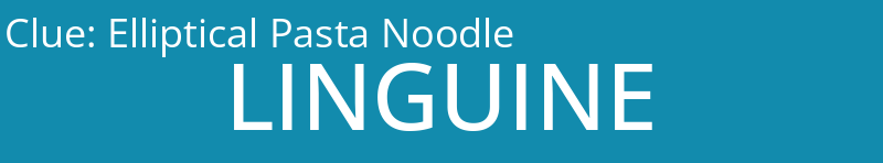 Elliptical Pasta Noodle