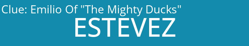 Emilio Of "The Mighty Ducks"