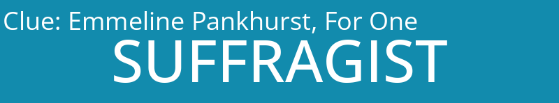 Emmeline Pankhurst, For One