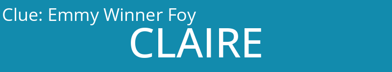 Emmy Winner Foy