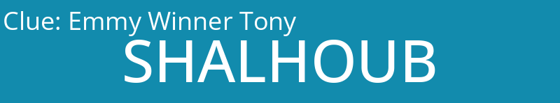 Emmy Winner Tony