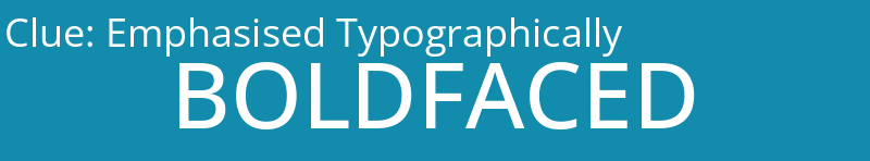 Emphasised Typographically