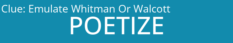 Emulate Whitman Or Walcott