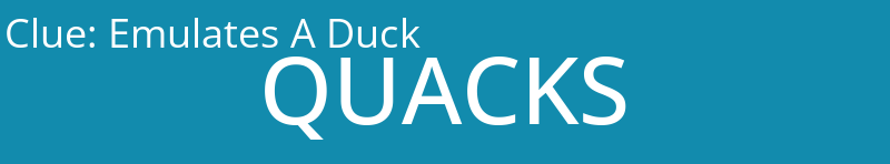 Emulates A Duck