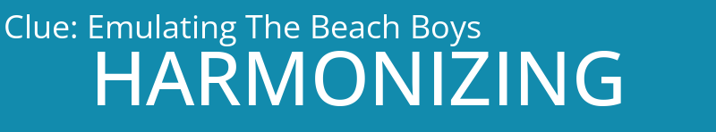 Emulating The Beach Boys