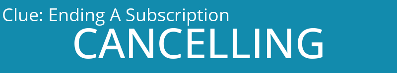 Ending A Subscription