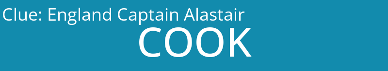 England Captain Alastair