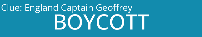 England Captain Geoffrey