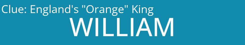 England's "Orange" King