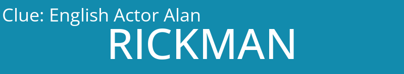 English Actor Alan