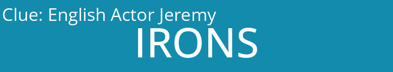 English Actor Jeremy
