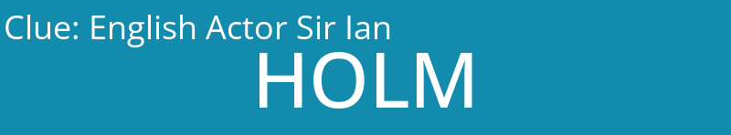 English Actor Sir Ian