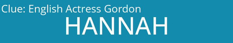 English Actress Gordon