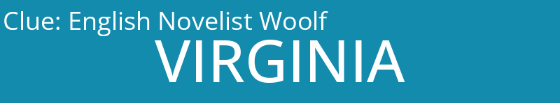 English Novelist Woolf
