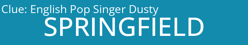 English Pop Singer Dusty