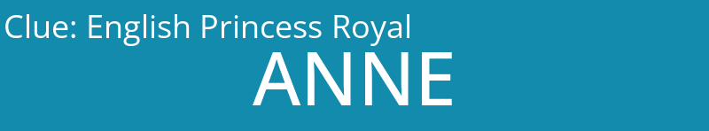 English Princess Royal