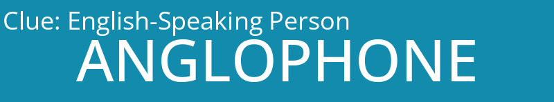 English-Speaking Person