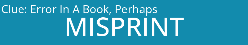 Error In A Book, Perhaps