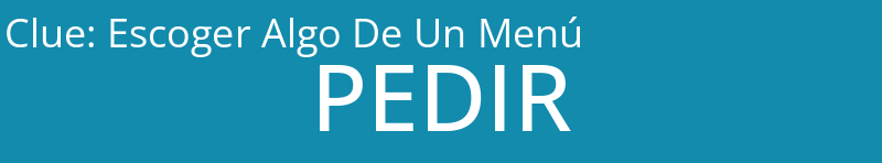 Escoger Algo De Un Menú