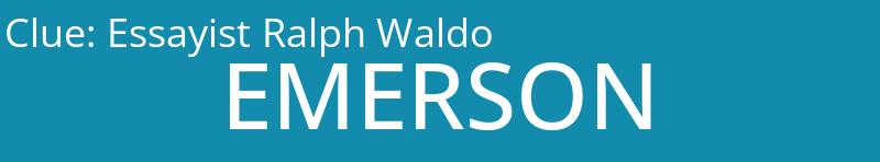 Essayist Ralph Waldo