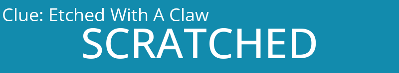 Etched With A Claw