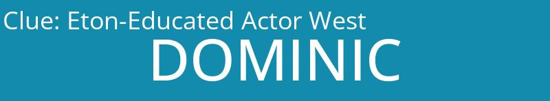 Eton-Educated Actor West