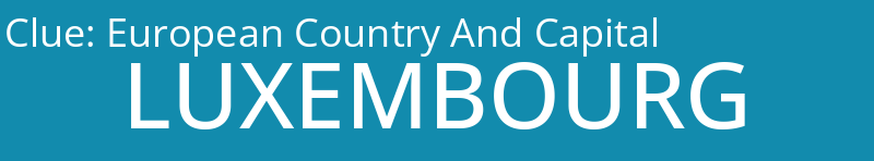 European Country And Capital