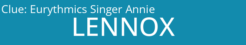 Eurythmics Singer Annie