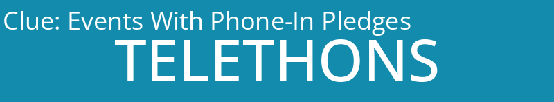 Events With Phone-In Pledges