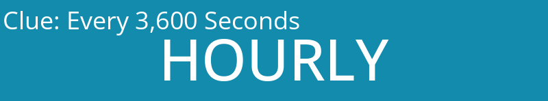 Every 3,600 Seconds