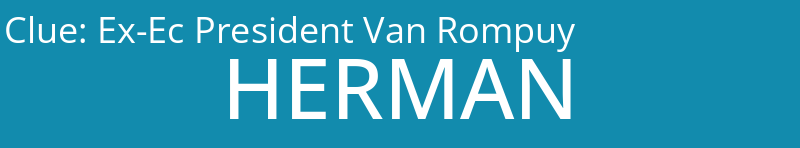 Ex-Ec President Van Rompuy