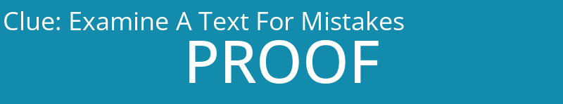 Examine A Text For Mistakes