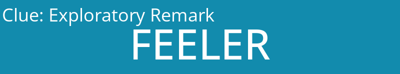 Exploratory Remark