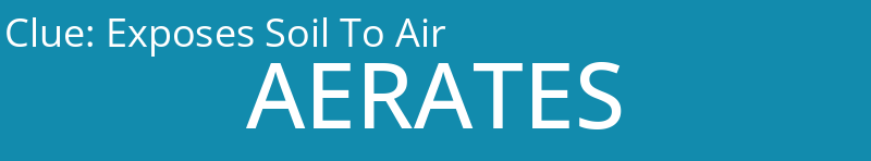 Exposes Soil To Air