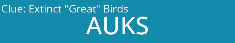 Extinct "Great" Birds
