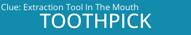 Extraction Tool In The Mouth