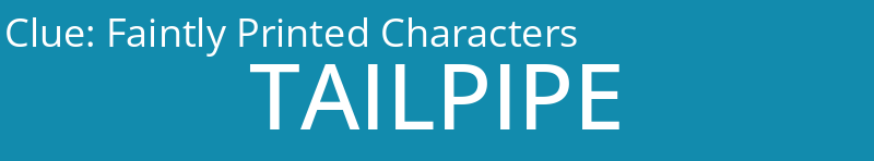 Faintly Printed Characters