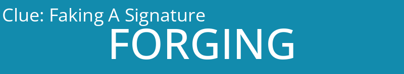 Faking A Signature