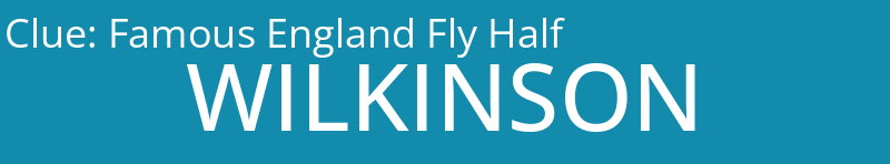 Famous England Fly Half