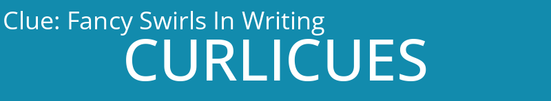 Fancy Swirls In Writing