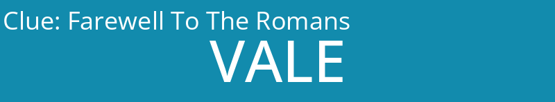 Farewell To The Romans