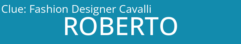 Fashion Designer Cavalli