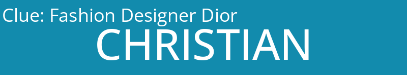 Fashion Designer Dior