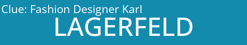 Fashion Designer Karl