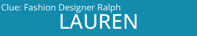 Fashion Designer Ralph
