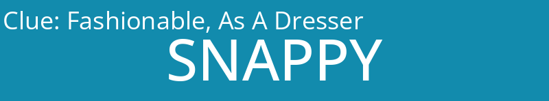 Fashionable, As A Dresser