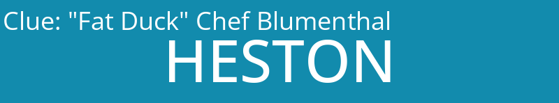 "Fat Duck" Chef Blumenthal