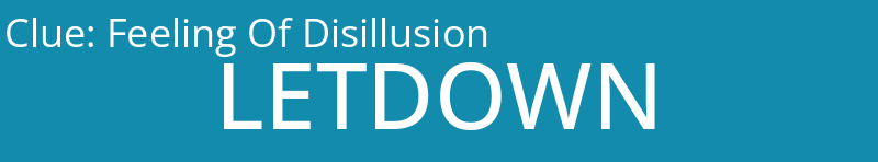 Feeling Of Disillusion